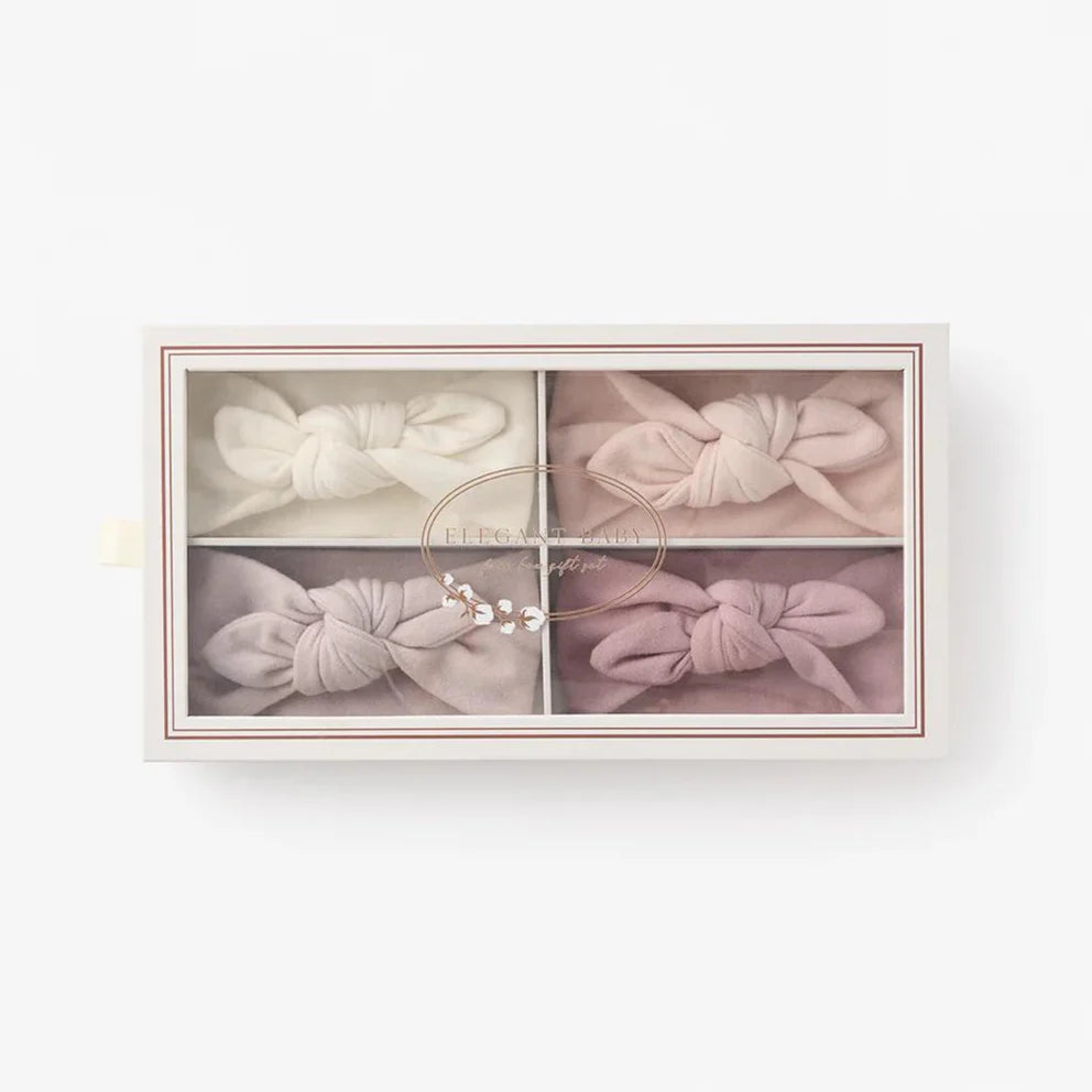 Elegant Baby Brushed Cotton Knotted Bow Headband