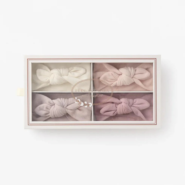 Elegant Baby Brushed Cotton Knotted Bow Headband