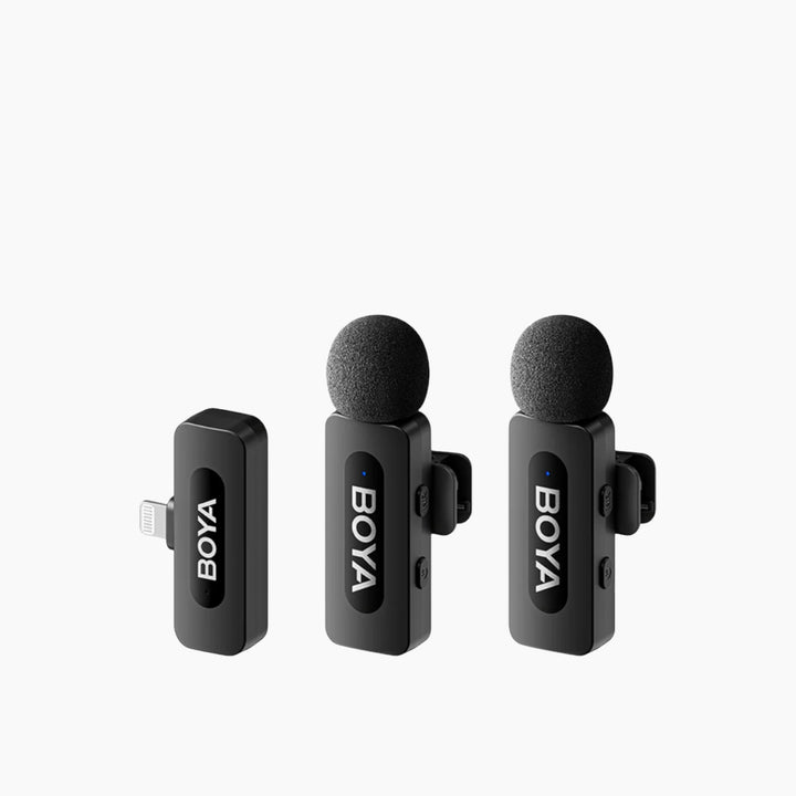 Boya BY-V2 Lightning wireless microphone system for Apple iOS devices