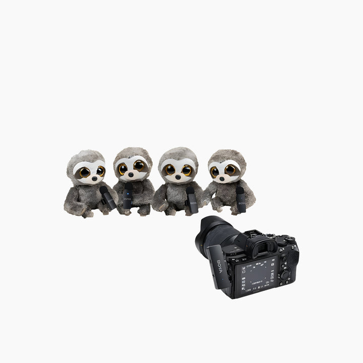 Boya BY-V4 4-channel mini wireless microphone system