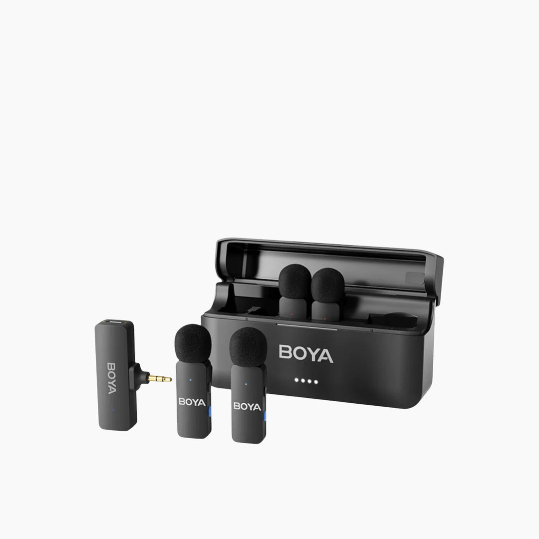 Boya BY-V4 4-channel mini wireless microphone system