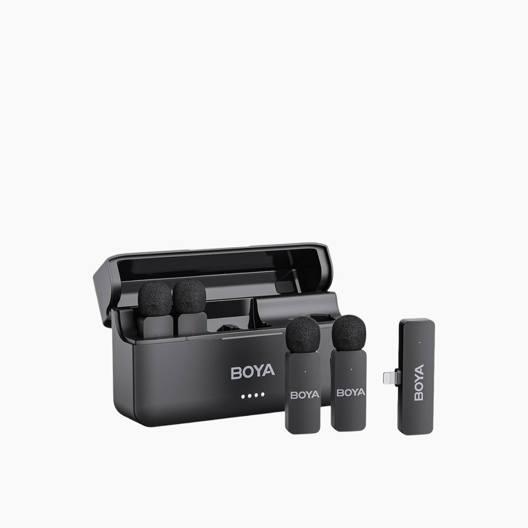 Boya BY-V4 Lightning wireless microphone system for iPhone and iPad