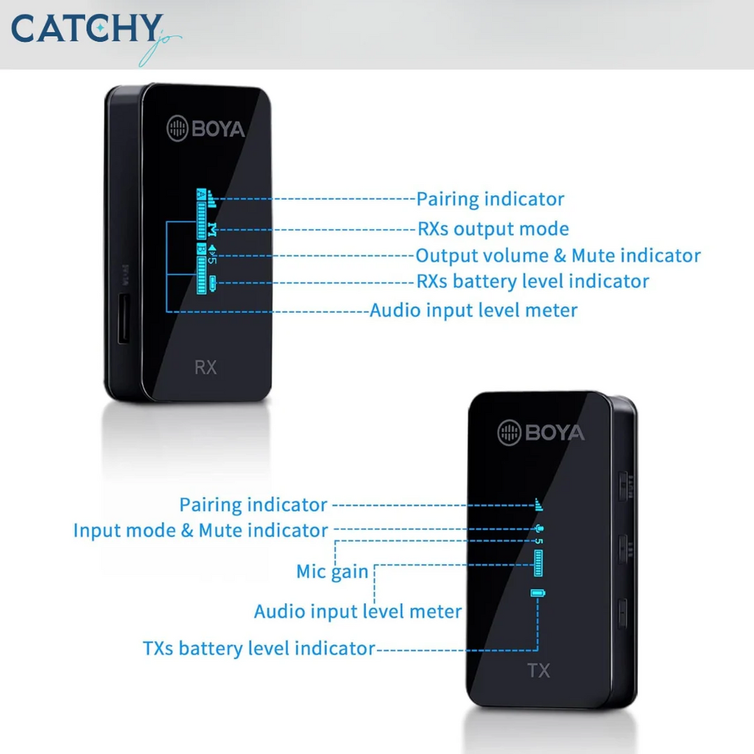 Boya BY-XM6-S1 wireless lavalier microphone system