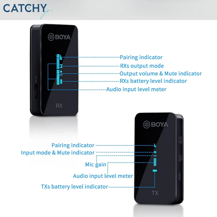 Boya BY-XM6-S1 wireless lavalier microphone system