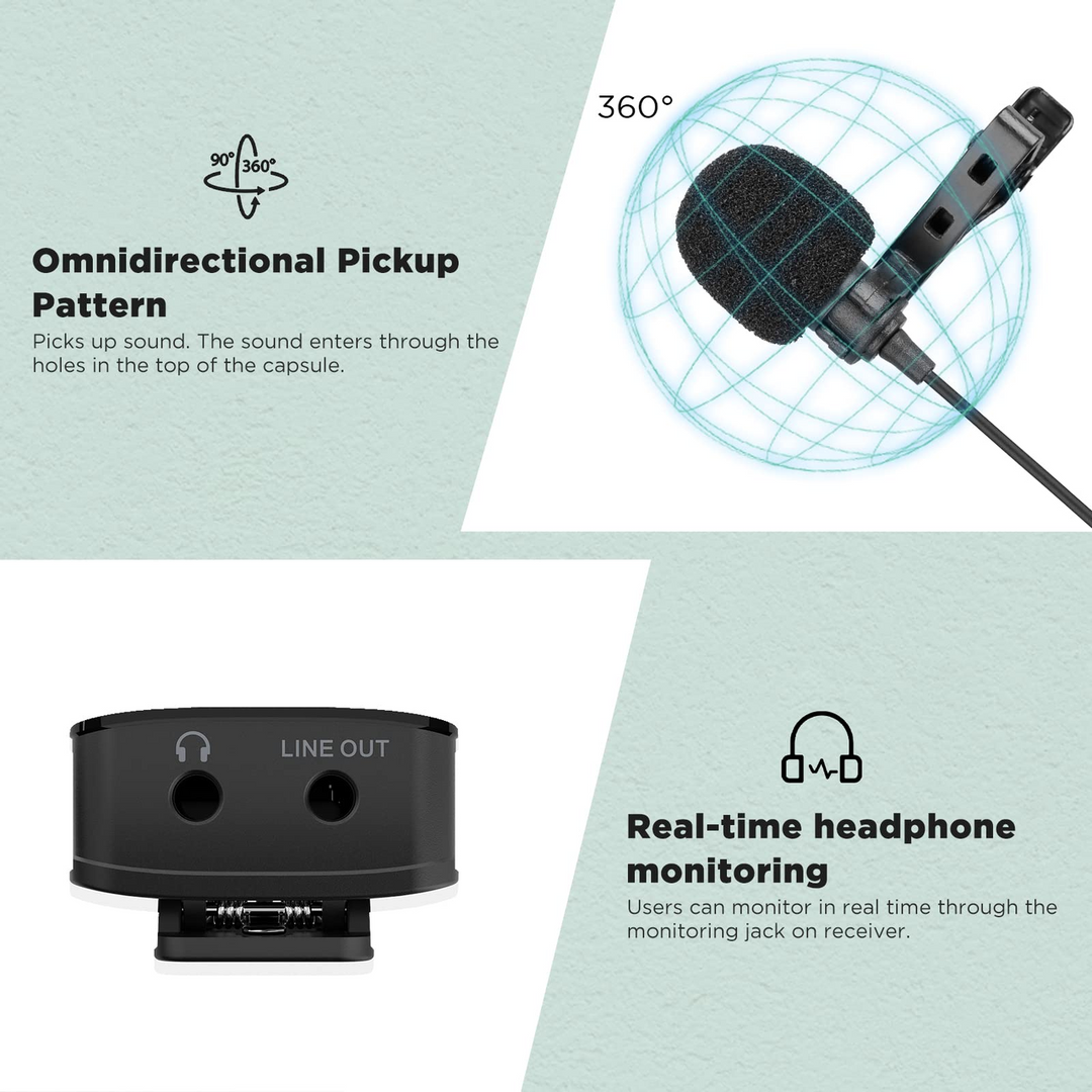 Boya BY-XM6-S1 wireless lavalier microphone system