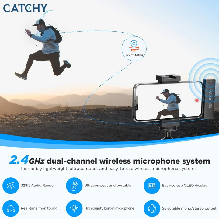 Boya BY-XM6-S3 Lightning wireless lavalier microphone system
