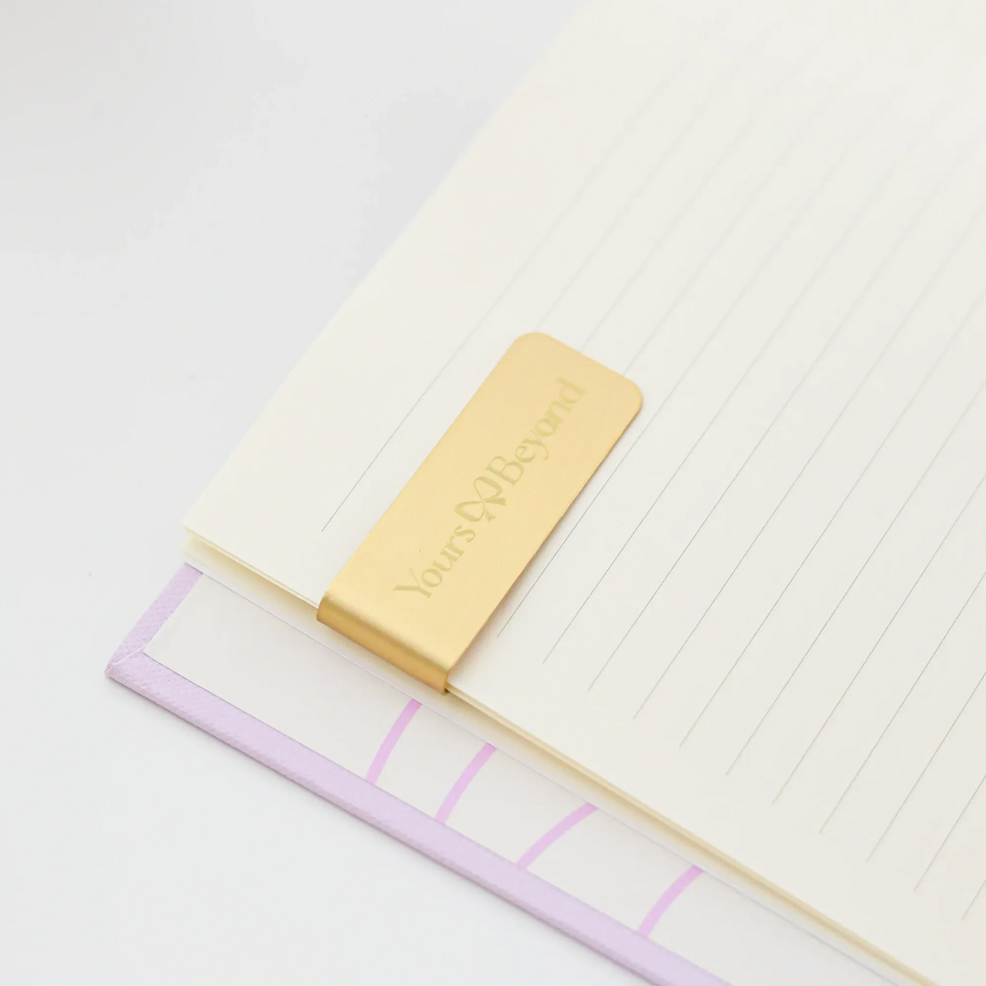 Solid brass paper clip with satin finish