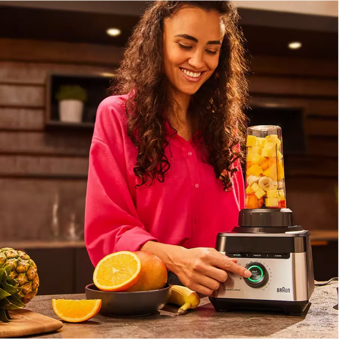 Braun Blender 1400 W 10 Speed Settings and Pulse 2 L Glass Black