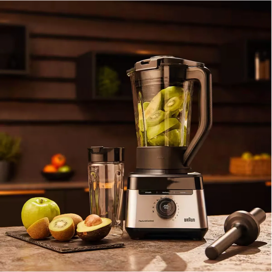 Braun Blender 1400 W 10 Speed Settings and Pulse 2 L Glass Black