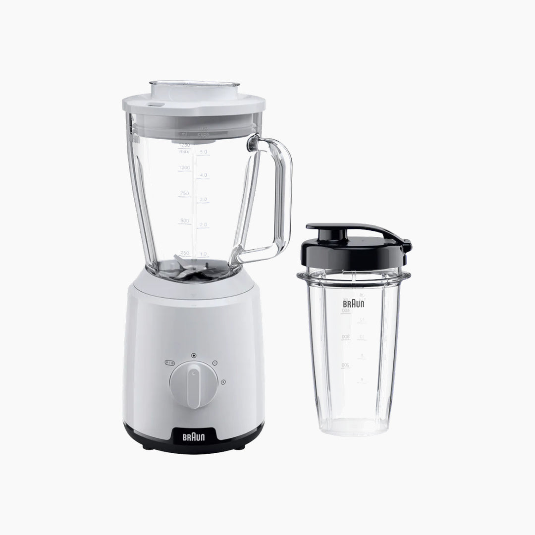 Braun 600W white blender with 1.5L capacity