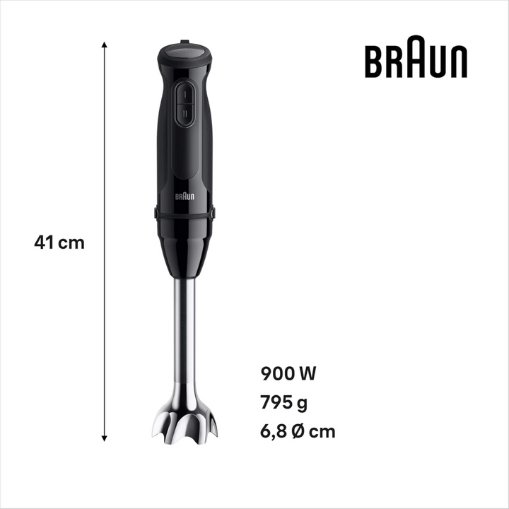Braun Hand Blender 900 W 2 Speed Control 350 mL Chopper