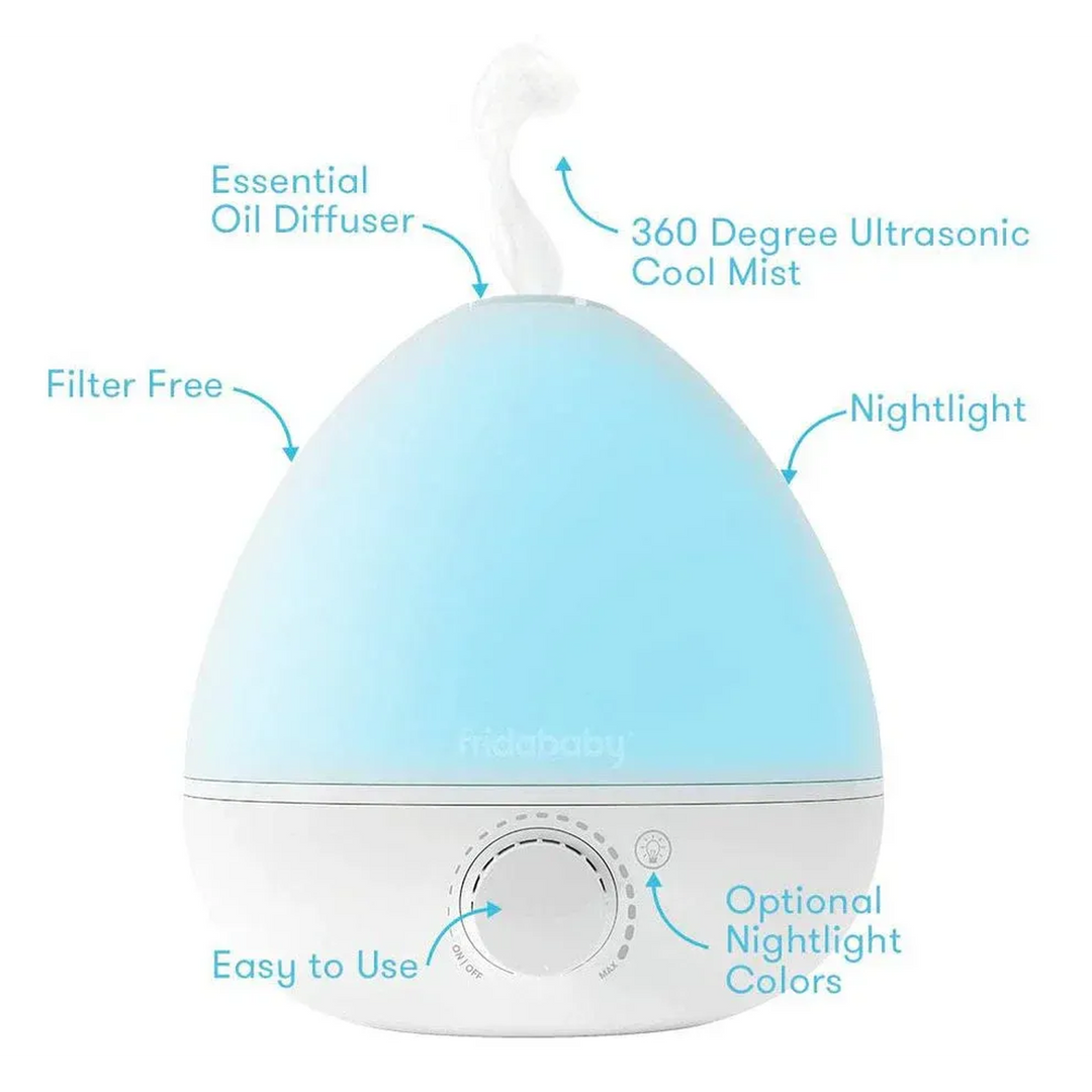 FridaBaby Breathefrida 3-in-1 humidifier with aromatherapy and nightlight