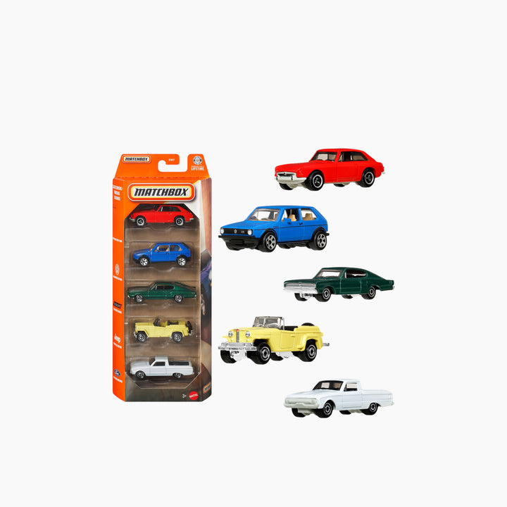 Mattel Matchbox 1:64 Scale 5-Pack Assortment