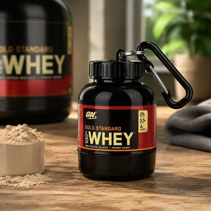 Calevora Mini Protein Powder Bottle Keychain