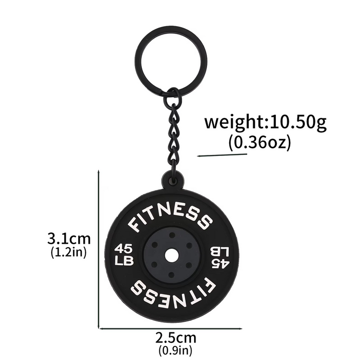 Weight Plate Keychain
