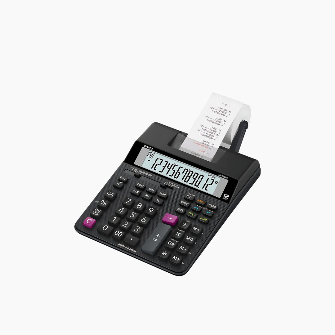 Casio HR-150RC-BK Desktop Printing Calculator