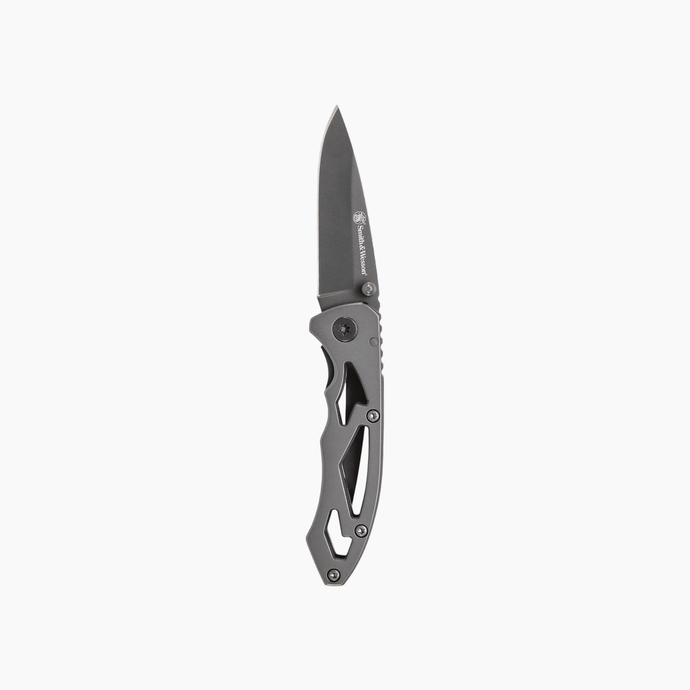 Smith & Wesson Drop Point Silver Skeletonized Smith & Wesson Drop Point Silver Skeletonized