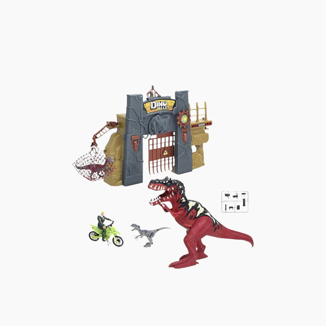 Cm Dino Valley L&amp;S Barricade Break Playset