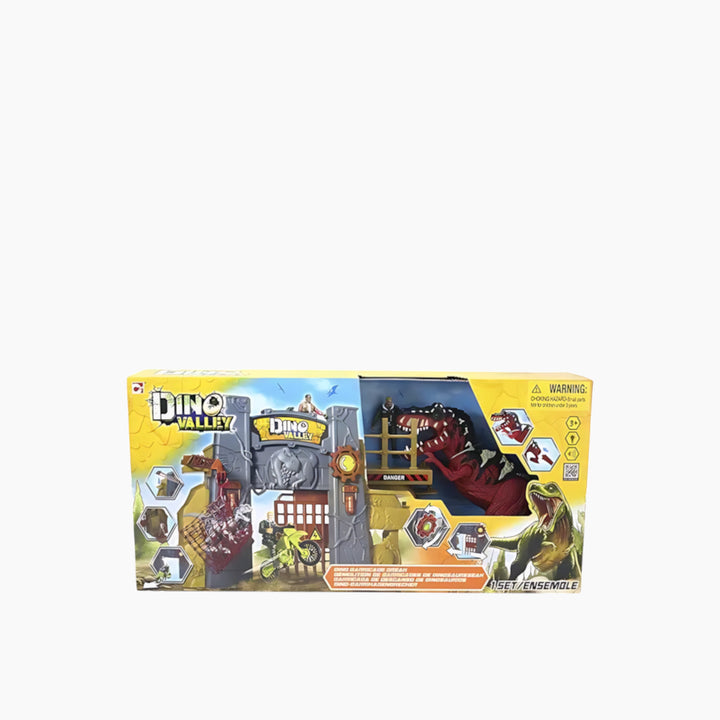 Cm Dino Valley L&amp;S Barricade Break Playset