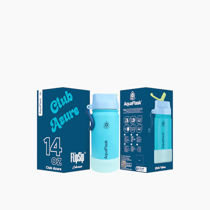 Aquaflask COLORWAVE FLIP SIP زجاجة مياه 14 أونصة