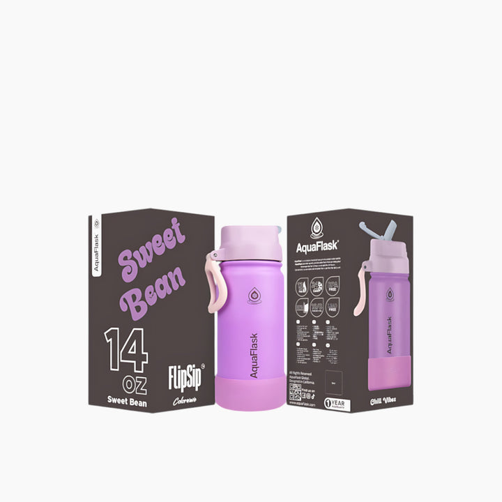Aquaflask COLORWAVE FLIP SIP زجاجة مياه 14 أونصة