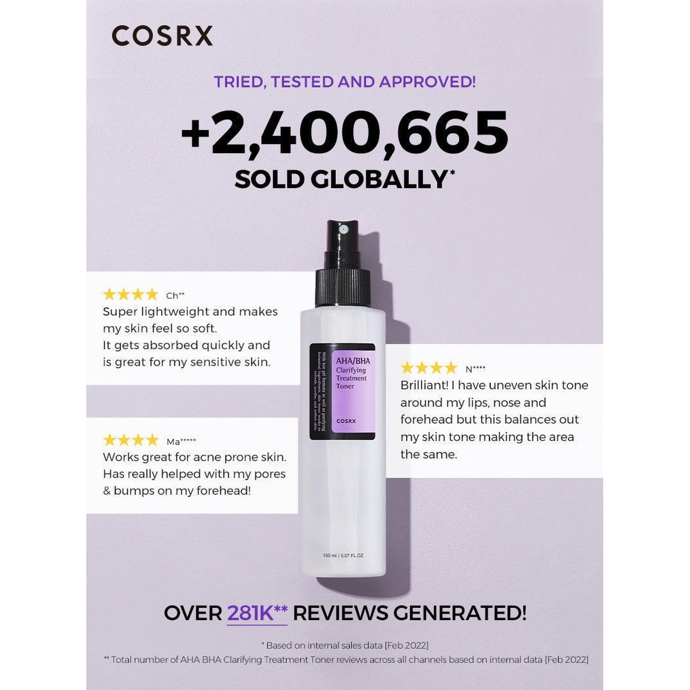 COSRX AHA/BHA Clarifying Treatment Toner COSRX AHA/BHA Clarifying Treatment Toner
