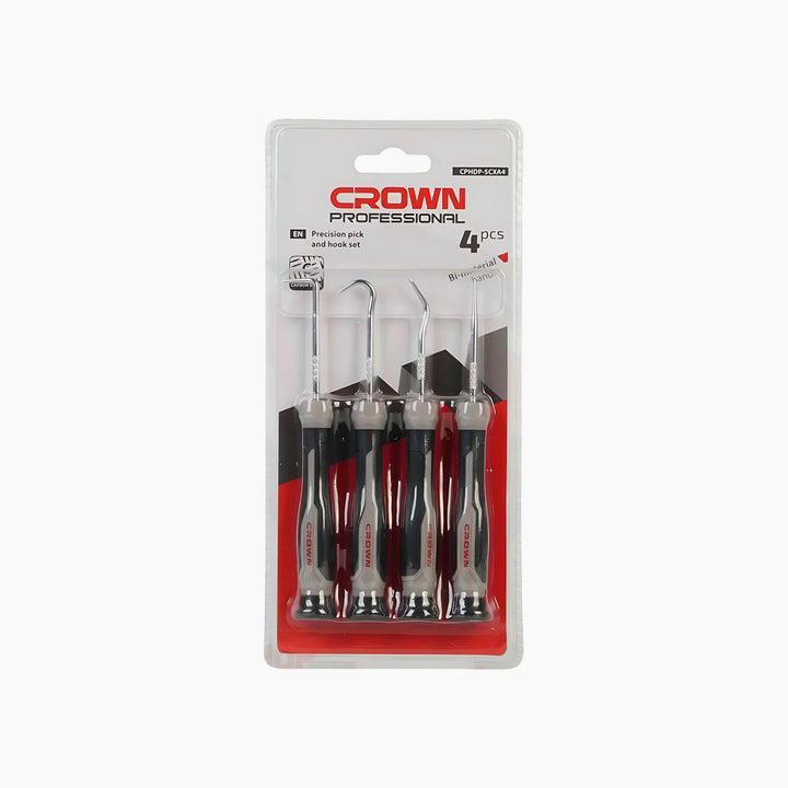 Crown 4-Piece Precision Pick &amp; Hook Set
