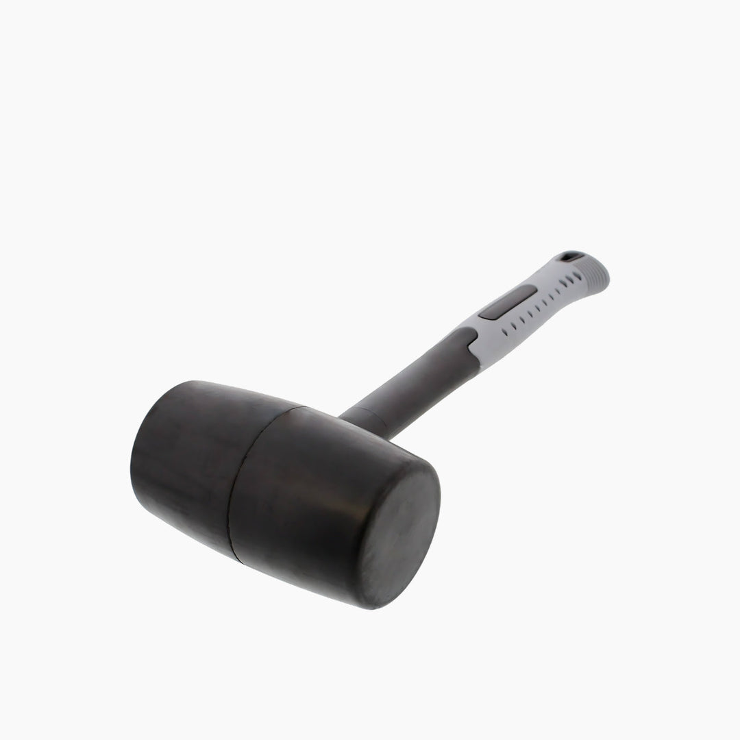 Crown Rubber Mallet - White Fiberglass Handle