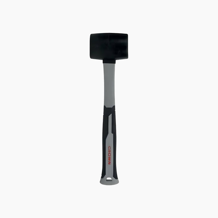 Crown Rubber Mallet - White Fiberglass Handle