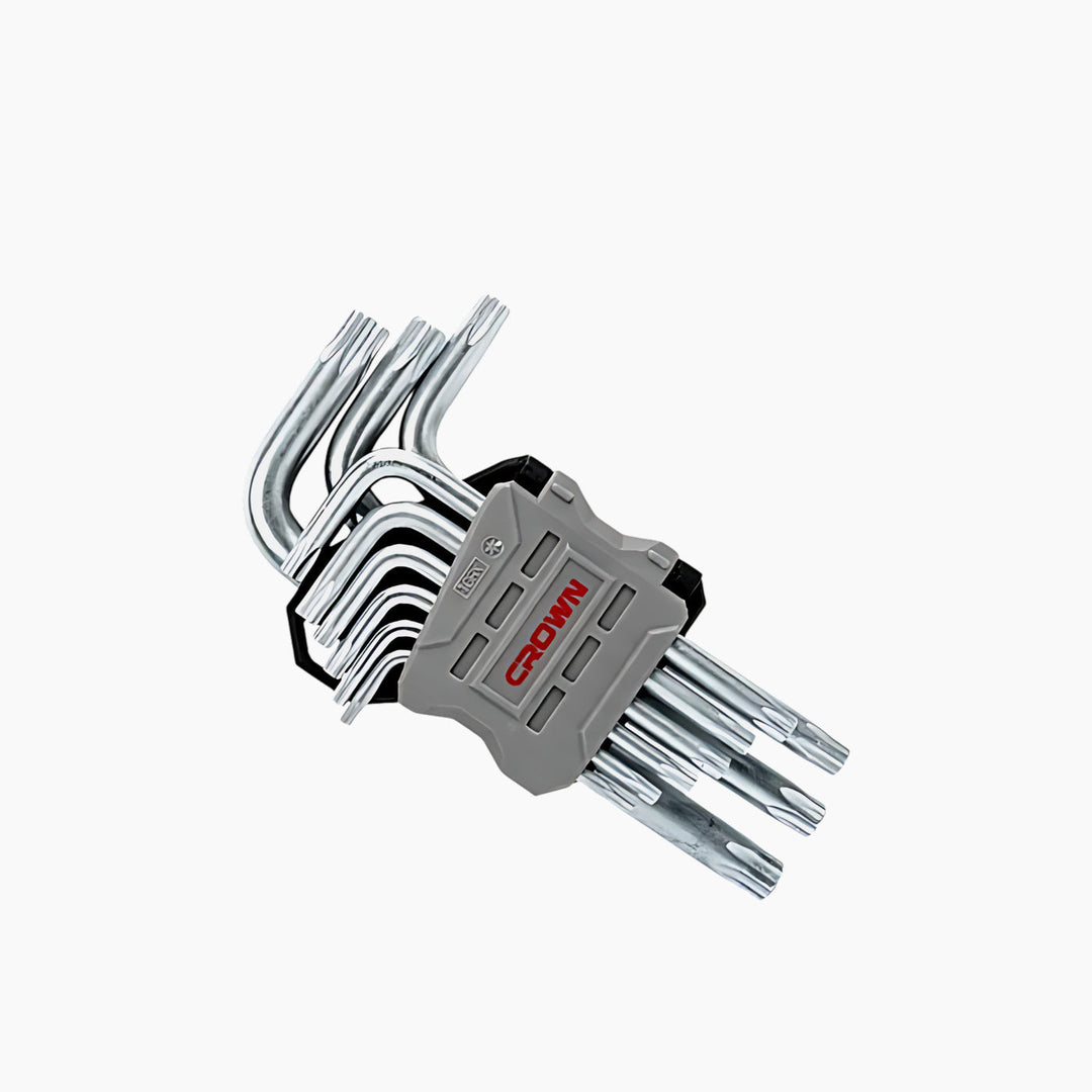 Crown 9-Piece Short Torx Key Set - T10–T50