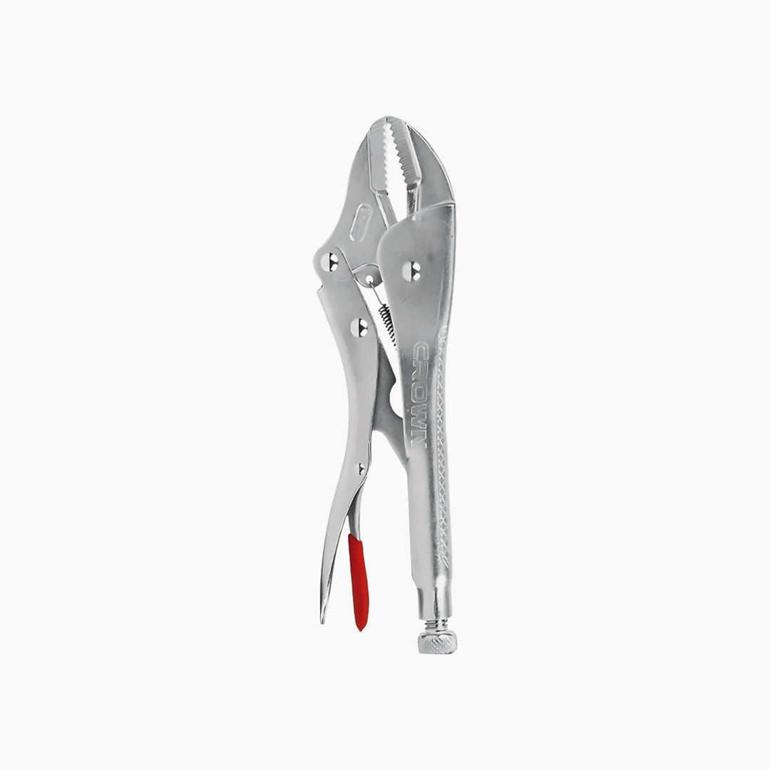 Crown Industrial Locking Grip Pliers - Straight Jaws, 7"