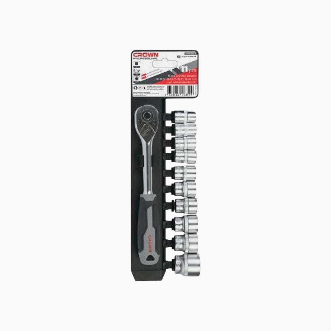 Crown 11-Piece 1/4" Drive Socket Set