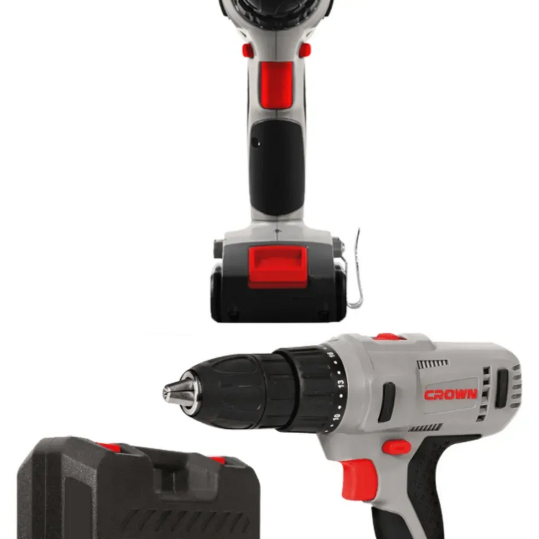 Crown 18V Cordless Drill with 2x 1.5Ah Batteries