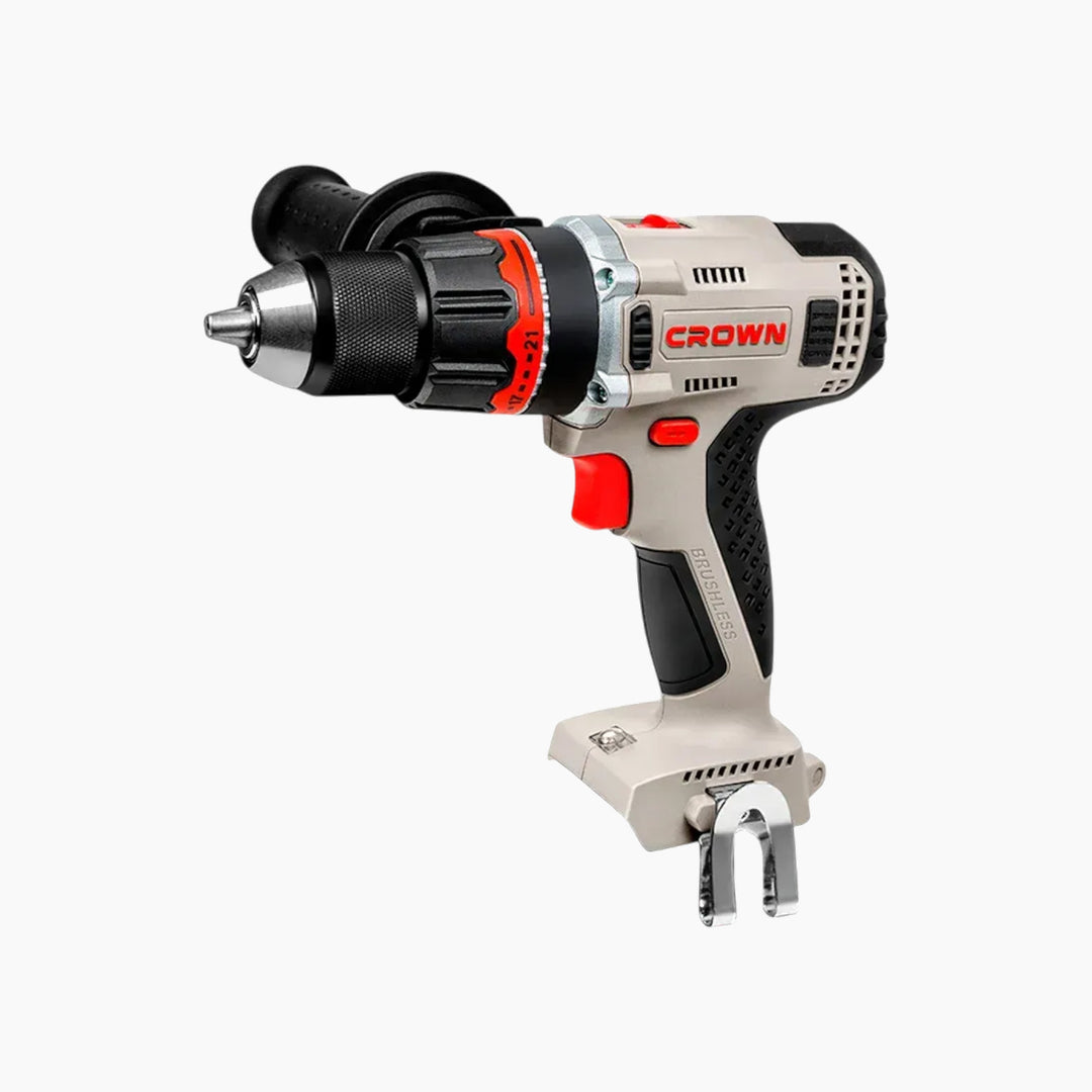 Crown Cordless Drill Driver - 20V, Brushless, Tool Only, No Batteries or Charger