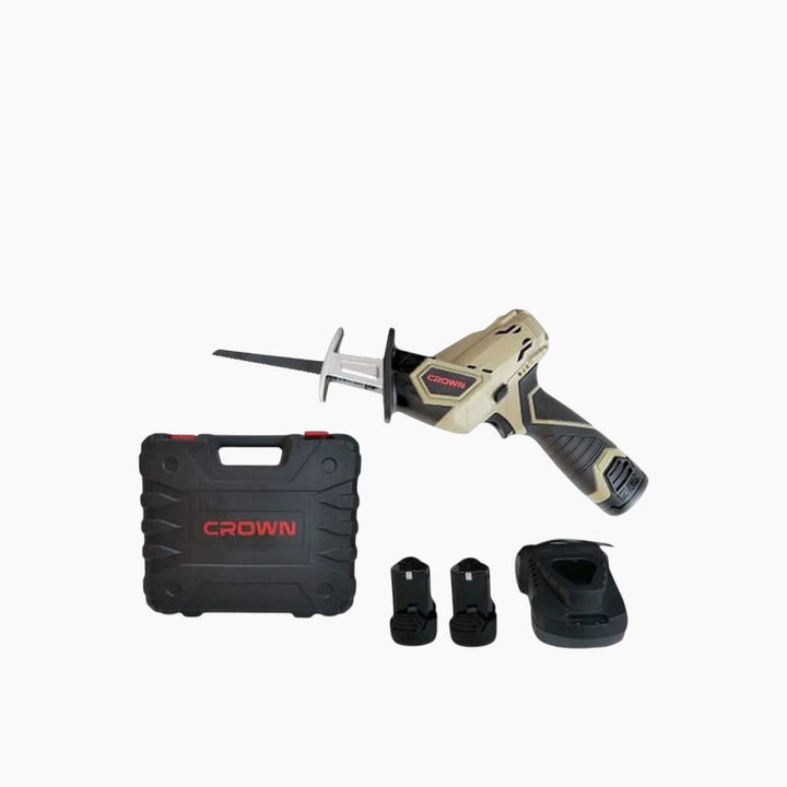Crown Cordless Reciprocating Saw - 12V, with 2 Batteries