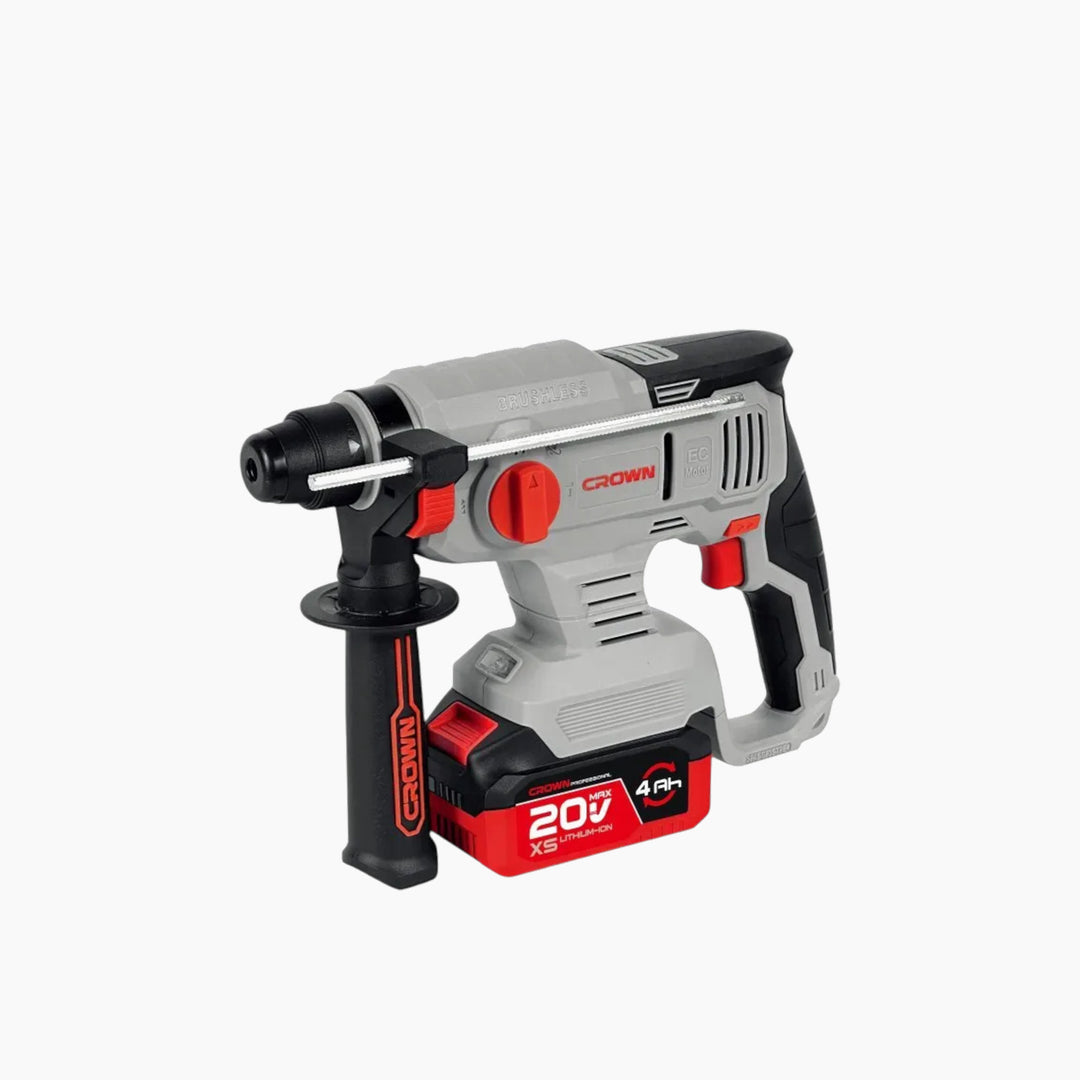Crown 20V Hammer Drill with 2x 4Ah Batteries and Charger