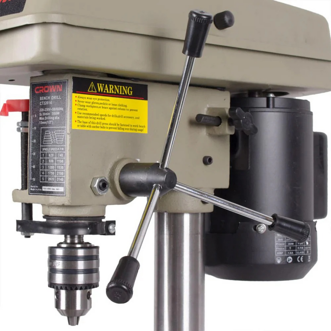 Crown 350W 13mm Bench Drill