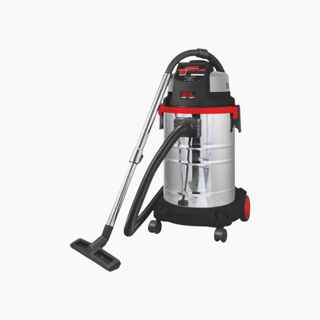 Crown 30L 1400W Wet &amp; Dry Industrial Vacuum Cleaner