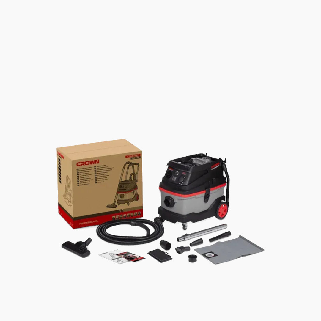 Crown Wet and Dry Vacuum Cleaner 30L 1600W