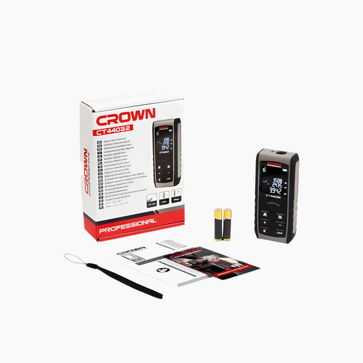 Crown Laser Meter with Level 40m