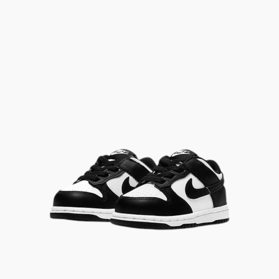 Nike Dunk Low TD Black White Toddler Shoes