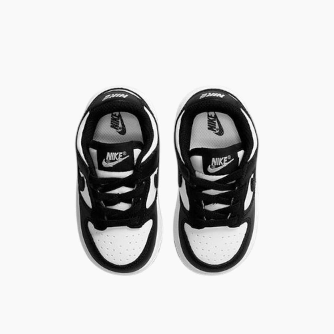 Nike Dunk Low TD Black White Toddler Shoes