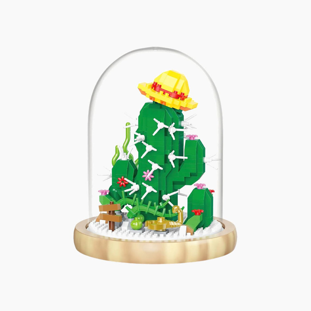 Cactus puzzle with intricate design