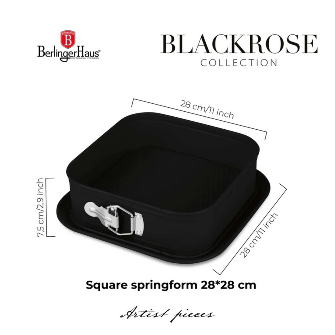 Berlinger Haus Cake Pan, 28 x 28 cm - Matte Black