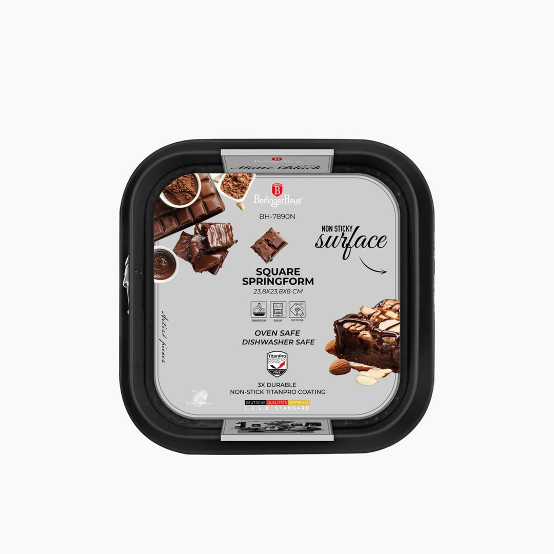 Berlinger Haus Cake Pan, 28 x 28 cm - Matte Black