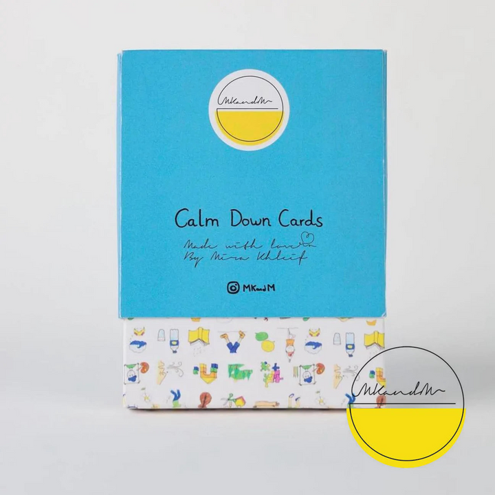 Mkandm By Mira Khleif Calm Down Cards set of 31 educational flash cards for children