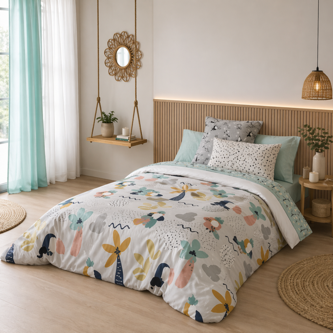 Canete Aloha 3-Piece Single &amp; a Half Duvet Cover Set