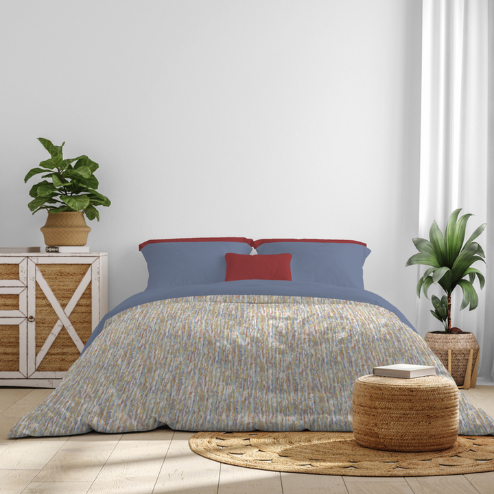 Canete Asfalt 3-Piece Single &amp; a Half Duvet Cover Set - Blue