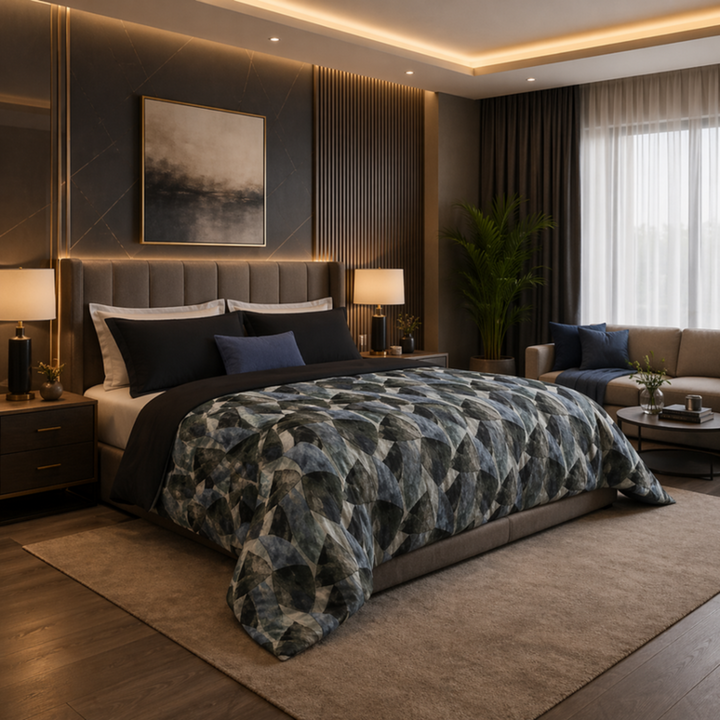 Canete Errai 4-Piece King Duvet Cover Set