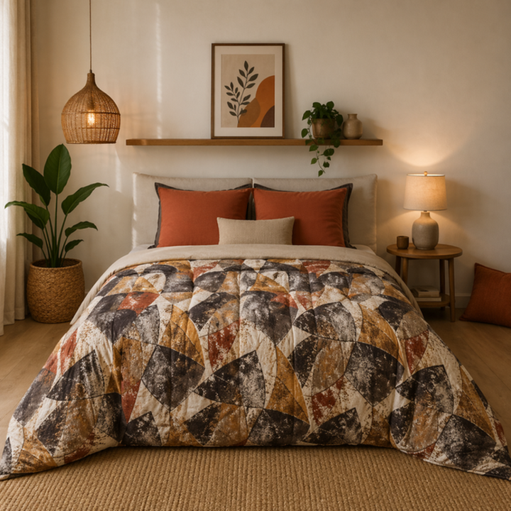 Canete Errai 6-Piece King Duvet Set - Orange